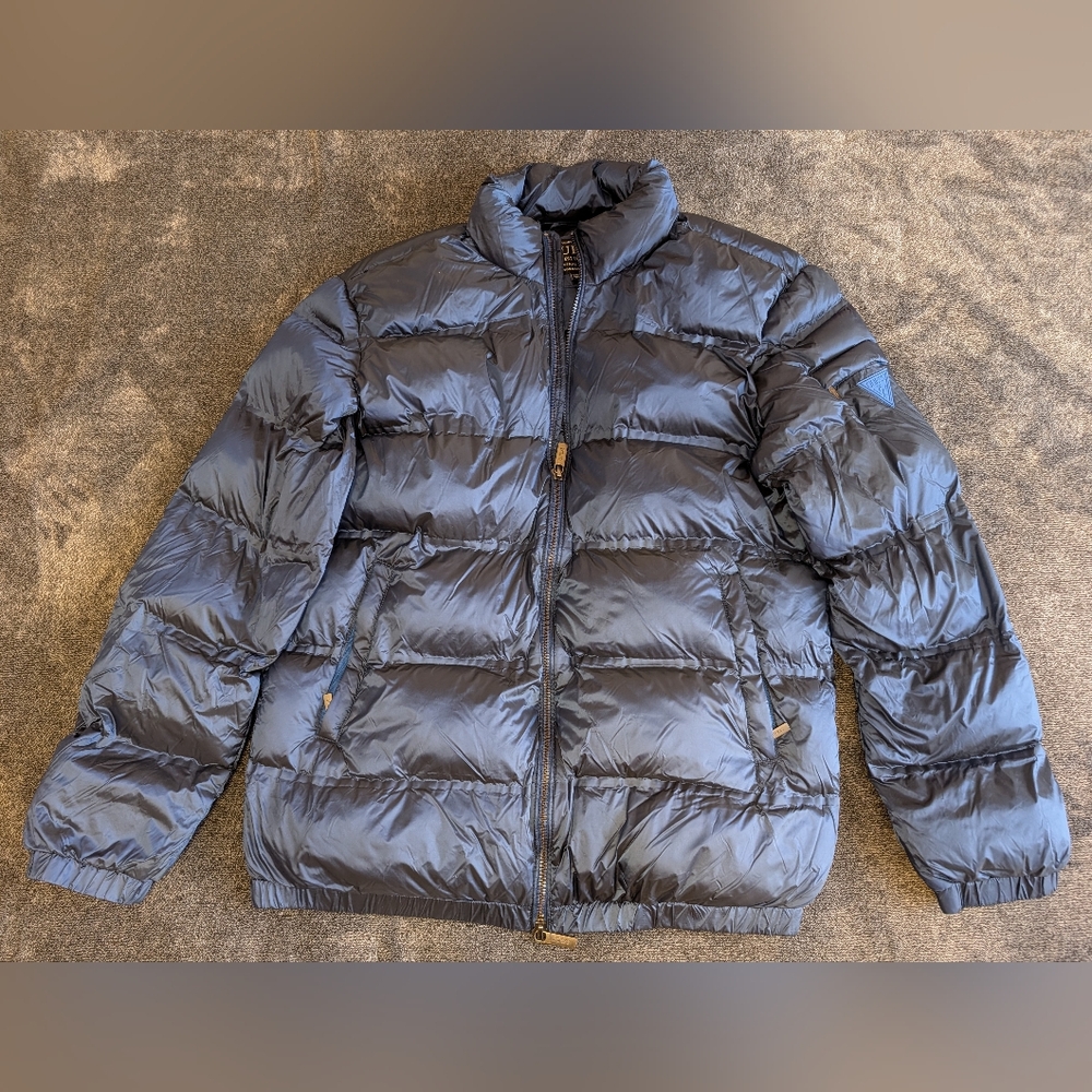 Guess Navy Puffer Jacket